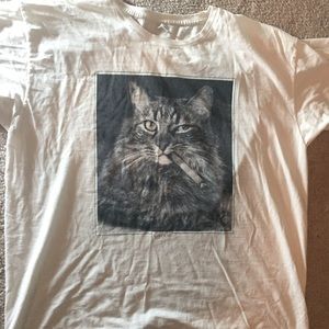 Smoking Cat T-Shirt
